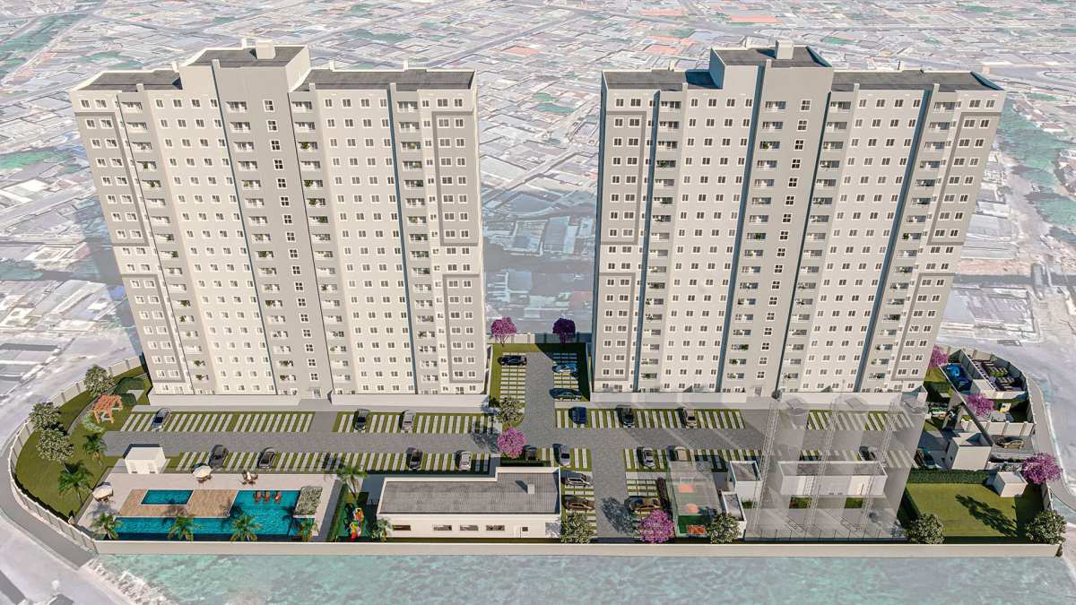 Apartamentos à venda no Residencial Paineiras em Nova Iguaçu, 2 quartos, lazer e opções com varanda. Financiado pela CEF. Use o seu FGTS! - isaacmimoveis.com.br