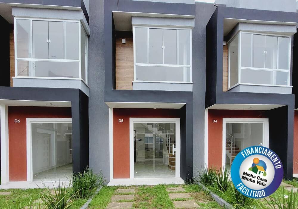 Casas DUPLEX, 2 quartos à venda, PRONTAS PARA MORAR no Beija-Flor Residencial, com 58m² - Nova Iguaçu/RJ - isaacmimoveis.com.br